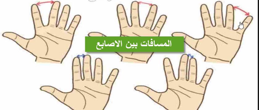 المسافات بين الأصابع وتحليل الشخصية